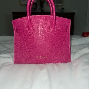 Teddy Blake Kate 9 inch pink raspberry Pink Leather Handbag